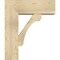 Ekena Millwork Legacy Block Rough Sawn Bracket w/ Offset Brace, Douglas Fir, 8"W x 22"D x 26"H BKT0806X22X26LEC05RDF - alternate 2